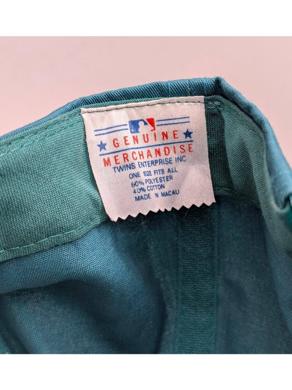 Vintage Arizona Diamondbacks Hat Snapback Teal Purple Twins MLB Baseball 90s Cap - Picture 5 of 5
